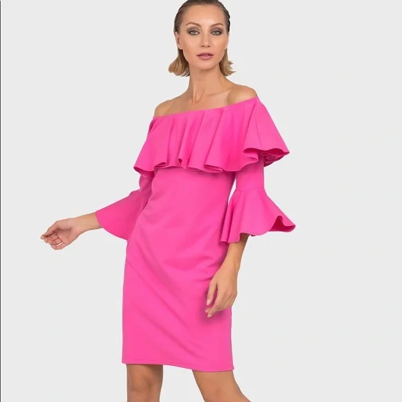 Joseph Ribkoff Dresses Joseph Ribkoff Off The Shoulder Dress